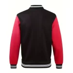 red and black varsity jacket