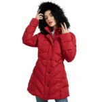 Women's Winter Thicken Pockets Parka Jacket for Cold Weather